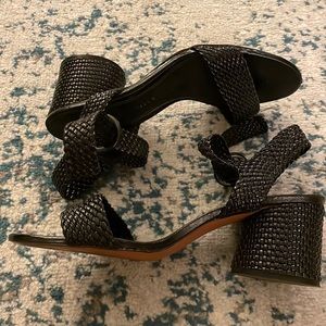 Zara rattan sandal heels